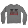 Atlanta Repeat Midweight French Terry Crewneck Sweatshirt-Graphite Heather-Allegiant Goods Co. Vintage Sports Apparel