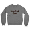 New York Beer Midweight French Terry Crewneck Sweatshirt-Graphite Heather-Allegiant Goods Co. Vintage Sports Apparel