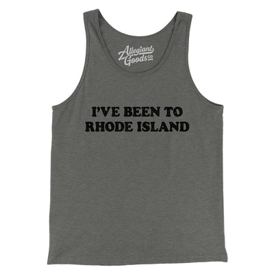 I've Been To Rhode Island Men/Unisex Tank Top-Grey TriBlend-Allegiant Goods Co. Vintage Sports Apparel