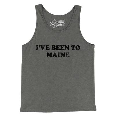 I've Been To Maine Men/Unisex Tank Top-Grey TriBlend-Allegiant Goods Co. Vintage Sports Apparel