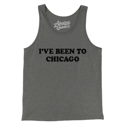 I've Been To Chicago Men/Unisex Tank Top-Grey TriBlend-Allegiant Goods Co. Vintage Sports Apparel