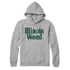 Illinois Weed Hoodie-Heather Grey-Allegiant Goods Co. Vintage Sports Apparel