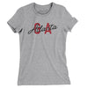 Atlanta Ga Overprinted Women's T-Shirt-Heather Grey-Allegiant Goods Co. Vintage Sports Apparel