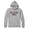 St. Louis Beer Hoodie-Heather Grey-Allegiant Goods Co. Vintage Sports Apparel