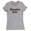 Memphis Beer Women's T-Shirt-Heather Grey-Allegiant Goods Co. Vintage Sports Apparel