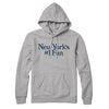 New York's Number 1 Fan Hoodie-Heather Grey-Allegiant Goods Co. Vintage Sports Apparel