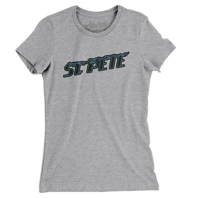 St. Pete Connect Women's T-Shirt-Heather Grey-Allegiant Goods Co. Vintage Sports Apparel