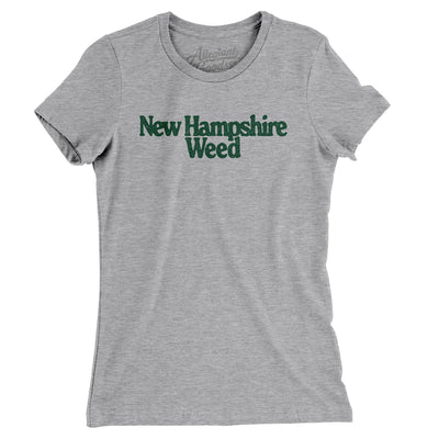 New Hampshire Weed Women's T-Shirt-Heather Grey-Allegiant Goods Co. Vintage Sports Apparel