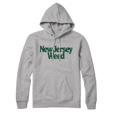 New Jersey Weed Hoodie-Heather Grey-Allegiant Goods Co. Vintage Sports Apparel