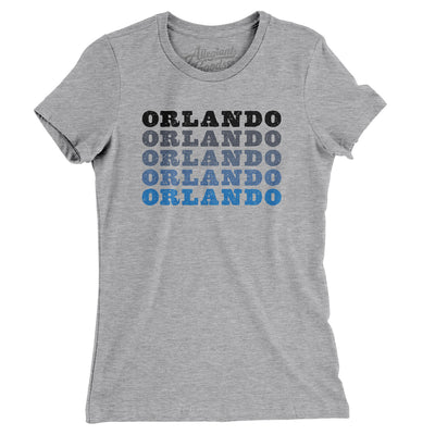 Orlando Repeat Women's T-Shirt-Heather Grey-Allegiant Goods Co. Vintage Sports Apparel