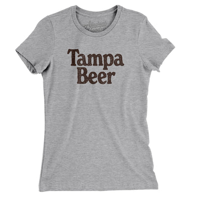 Tampa Beer Women's T-Shirt-Heather Grey-Allegiant Goods Co. Vintage Sports Apparel