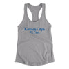 Kansas City's Number 1 Fan Women's Racerback Tank-Heather Grey-Allegiant Goods Co. Vintage Sports Apparel