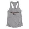 Jacksonville Beer Women's Racerback Tank-Heather Grey-Allegiant Goods Co. Vintage Sports Apparel