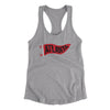 Atlanta Pennant Women's Racerback Tank-Heather Grey-Allegiant Goods Co. Vintage Sports Apparel