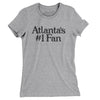 Atlanta's Number 1 Fan Women's T-Shirt-Heather Grey-Allegiant Goods Co. Vintage Sports Apparel