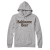 Baltimore Beer Hoodie-Heather Grey-Allegiant Goods Co. Vintage Sports Apparel