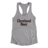 Cleveland Beer Women's Racerback Tank-Heather Grey-Allegiant Goods Co. Vintage Sports Apparel