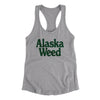 Alaska Weed Women's Racerback Tank-Heather Grey-Allegiant Goods Co. Vintage Sports Apparel