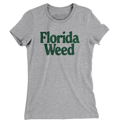 Florida Weed Women's T-Shirt-Heather Grey-Allegiant Goods Co. Vintage Sports Apparel