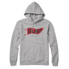 Atlanta Pennant Hoodie-Heather Grey-Allegiant Goods Co. Vintage Sports Apparel