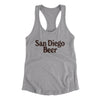 San Diego Beer Women's Racerback Tank-Heather Grey-Allegiant Goods Co. Vintage Sports Apparel