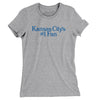 Kansas City's Number 1 Fan Women's T-Shirt-Heather Grey-Allegiant Goods Co. Vintage Sports Apparel