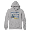 Don't Move To St. Pete Hoodie-Heather Grey-Allegiant Goods Co. Vintage Sports Apparel