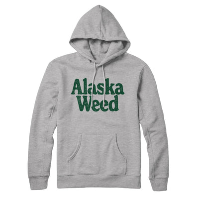 Alaska Weed Hoodie-Heather Grey-Allegiant Goods Co. Vintage Sports Apparel