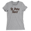 St. Pete Beer Women's T-Shirt-Heather Grey-Allegiant Goods Co. Vintage Sports Apparel