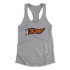 Cincinnati Pennant Women's Racerback Tank-Heather Grey-Allegiant Goods Co. Vintage Sports Apparel