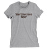 San Francisco Beer Women's T-Shirt-Heather Grey-Allegiant Goods Co. Vintage Sports Apparel