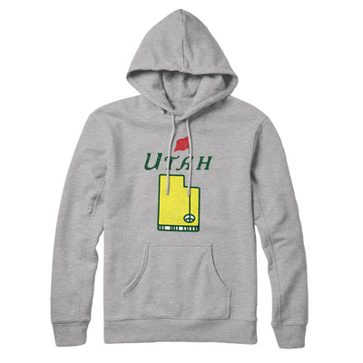 Utah Golf Hoodie-Heather Grey-Allegiant Goods Co. Vintage Sports Apparel