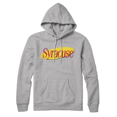 Syracuse Seinfeld Hoodie-Heather Grey-Allegiant Goods Co. Vintage Sports Apparel