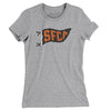 Sfca Pennant Women's T-Shirt-Heather Grey-Allegiant Goods Co. Vintage Sports Apparel