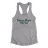 Green Bay's Number 1 Fan Women's Racerback Tank-Heather Grey-Allegiant Goods Co. Vintage Sports Apparel