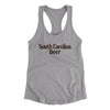 South Carolina Beer Women's Racerback Tank-Heather Grey-Allegiant Goods Co. Vintage Sports Apparel