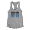 Orlando Repeat Women's Racerback Tank-Heather Grey-Allegiant Goods Co. Vintage Sports Apparel