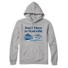 Don't Move To Nashville Hoodie-Heather Grey-Allegiant Goods Co. Vintage Sports Apparel