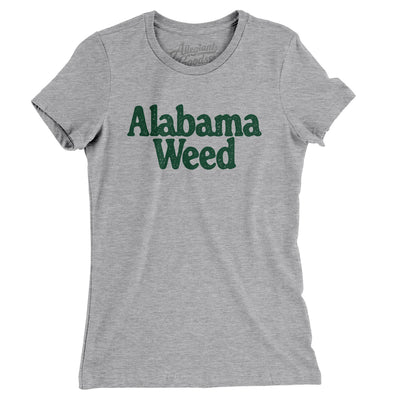 Alabama Weed Women's T-Shirt-Heather Grey-Allegiant Goods Co. Vintage Sports Apparel