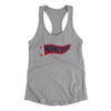 Minnesota Pennant Women's Racerback Tank-Heather Grey-Allegiant Goods Co. Vintage Sports Apparel