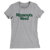 Minnesota Weed Women's T-Shirt-Heather Grey-Allegiant Goods Co. Vintage Sports Apparel