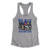 Big Blue Wrecking Crew Women's Racerback Tank-Heather Grey-Allegiant Goods Co. Vintage Sports Apparel