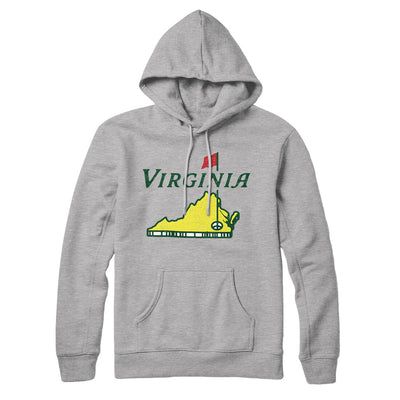 Virginia Golf Hoodie-Heather Grey-Allegiant Goods Co. Vintage Sports Apparel