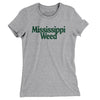 Mississippi Weed Women's T-Shirt-Heather Grey-Allegiant Goods Co. Vintage Sports Apparel