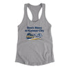 Don't Move To Kansas City Women's Racerback Tank-Heather Grey-Allegiant Goods Co. Vintage Sports Apparel