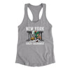 New York Sack Exchange Women's Racerback Tank-Heather Grey-Allegiant Goods Co. Vintage Sports Apparel