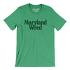 Maryland Weed Men/Unisex T-Shirt-Heather Kelly-Allegiant Goods Co. Vintage Sports Apparel