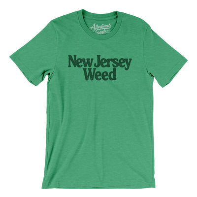 New Jersey Weed Men/Unisex T-Shirt-Heather Kelly-Allegiant Goods Co. Vintage Sports Apparel