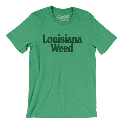 Louisiana Weed Men/Unisex T-Shirt-Heather Kelly-Allegiant Goods Co. Vintage Sports Apparel