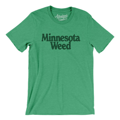 Minnesota Weed Men/Unisex T-Shirt-Heather Kelly-Allegiant Goods Co. Vintage Sports Apparel